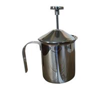 Mousseur à lait manuel en acier inoxydable de | Mousseur à long manche pour café au lait et cappuccino pour chocolat chaud, lait, cappuccino, crème de