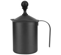 Mousseur à lait manuel en acier inoxydable de style japonais, mousseur à lait à double maille pour le café et la crème, appareil à mousse avec poignée ergonomique et filtre fin pou (400cc)