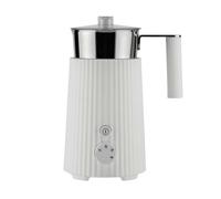 Alessi Plissé MDL13 W - Machine à Cappuccino Multifonction à Induction, en Résine Thermoplastique, Carafe en Acier Inoxydable 18/10, Fiche Européenne 600 W, 35 cl, Blanc