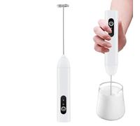 Mousseur à lait portable - Fouet mélangeur électrique, mélangeur de crème portable | Baguette en acier inoxydable | Machine à mousse à piles pour lait, café, latte, chocolat pour la maison, la cuisine