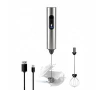 Mousseur à lait portable, mélangeur à café électrique rechargeable de type C avec 2 fouets
