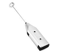 Mousseur à lait portatif, fouet électrique, fouet à café alimenté par batterie, pour café lattes, cappuccinos, œufs matcha, mélange de boissons (Argent)