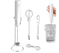 Mousseur à lait pour chocolat chaud - Petit mousseur à chocolat chaud avec 3 vitesses réglables pour protéines, lait, thé, cappuccino, latte, art débutant à la maison