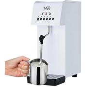 Mousseur à lait professionnel avec écran LED, vaporisateur vapeur à 360° pour une mousse expresso parfaite, réservoir en acier inoxydable de 6 L