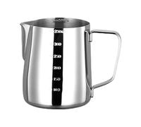 Mousseur à lait professionnel en acier inoxydable 304 - Pichet à vapeur portable pour créer un beau café - Pichet à mousse de lait