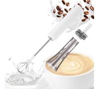 Mousseur à lait rechargeable Fouet à café électrique 3 modes avec baguette mousser main 2 têtes pour lattes, cappuccino, matcha, mousseur rechargeable aux œufs