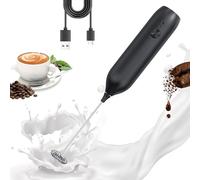 Mousseur à lait Rechargeable LULUWA, À La Main Électrique Mini Mélangeur pour Boissons USB-C Rechargeable Pour Café Lait Cappuccino Battre les Oeufs