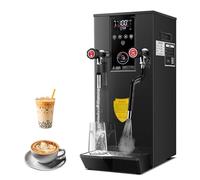 Mousseur à lait, vapeur commerciale, 3000 W, machine à mousse de lait électrique, machine à mousse de café, écran LED, capacité de 12 L, chauffage à vapeur intelligent