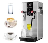 Mousseur à lait, vapeur commerciale, machine à mousser l'eau bouillante automatique avec affichage LED, chauffage rapide pour le café et le lait, idéal pour la maison et le café