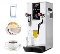Mousseur à lait, vapeur commerciale, machine à mousser l'eau bouillante automatique avec affichage LED, chauffage rapide pour le café et le lait, idéal pour la maison et le café