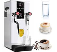 Mousseur à lait, vapeur continue, 2 500 W, automatique, 13,2 litres, 2 buses, température réglable, pour café, latte, lait, thé, gris