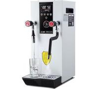Mousseur à lait, vapeur de qualité commerciale - 2 200 W, automatique, grand réservoir de 12 L, double valve à 360 °, affichage LED de la pression, idéal pour les cafés et les salons de thé.