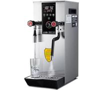 Mousseur à lait, vapeur de qualité commerciale - 2 200 W, automatique, grand réservoir de 12 L, double valve à 360 °, affichage LED de la pression, idéal pour les cafés et les salons de thé.