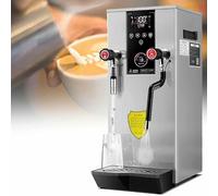 Mousseur à lait vapeur de qualité commerciale - 2200 W automatique avec grand réservoir pour cafés et magasins de thé au lait