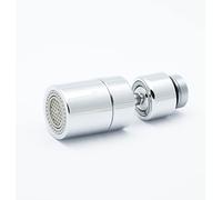 Mousseur Aérateur métal compatible Robinets IKEA M18.5. 2 modes/jets. Pivotant à 360 degrés et inclinable 80°. Filtre intégré. BLUMKRAFT