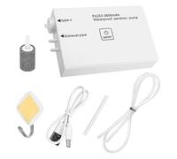 Mousseur d'aquarium, pompe à air USB, aérateur silencieux réglable, alimentation en oxygène à 2 vitesses, kit à piles, idéal pour une utilisation aquatique, 12 x 8 x 2 cm, couleur blanche, 1 pièce