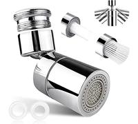 Mousseur de robinet M24 M22, orientable à 360 ° - Double fonction - Économiseur d'eau pour cuisine et salle de bain
