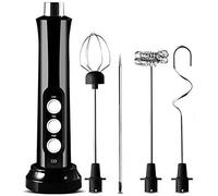 Mousseur et Chauffeur de Lait Électrique, Moussage de Barista avec Commande en Un Bouton et 4 Modes, pour Lattes et Chocolat Chaud, Rapide et Silencieux, Rechargeable USB-C Portable, Capacité 8oz