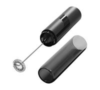 Mousseur pour café et lait - Avec couvercle pour mousse froide - Portable et multifonction - Mixeur électrique pour chocolat chaud, thé, smoothies protéinés, cuisine, maison, café