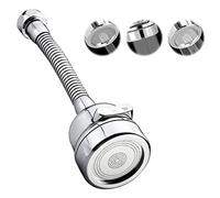 Mousseur robinet 3 modes avec tuyau souple acier inoxidable embout robinet cuisine tete de robinet ajustable prolongateur robinet adaptateur robinet brise jet robinet cuisine
