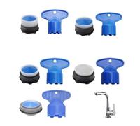 Mousseur Robinet Cuisine Aérateur,Aérateurs pour Robinets Kit de 10 Pièces,Mousseur Pour Robinet & Clé Démontage,Mousseur Grohe pour M16.5/M18.5/M21.5/M22/M24,Économiseur D'eau Intégré