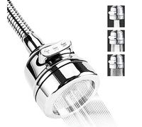 Mousseur robinet cuisine economie eau 3 modes d'ecoulement de l'eau avec extension en acier inox flexible brise jet robinet cuisine aérateur de robinet aerateur robinet economie d'eau