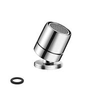 Mousseur Robinet, DEANKEJI Pulvérisateurs Rotatifs, Acier Inoxydable Economie Eau Filtre, pour Familles, Hôtels, Equipements Publics (Argent)