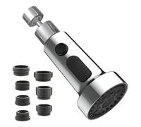 Mousseur Robinet Extension, M22/M24 Aérateur de Robinet, Douchette evier Cuisine 360° Pivotant, Rallonge Embout Robinet Cuisine Economiseur D'eau pour Robinet, Prolongé Robinet Filtre avec Adaptateur