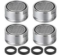 Mousseur Robinet M24,4 Pièces Mousseur Robinet Cuisine eau en Acier Inoxydable Économiseurs d'eau Bubbler de Bain et Cuisine Aérateur de Robinet pour Robinet Lavabo de Salle de Bain et Cuisine