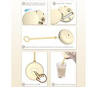 Mousseuse Électrique | Fouet et Mélangeur Électrique Portable pour Café et Boissons | Agitateur de Lait Automatique Multifonctionnel pour Latte, Cocktails, Œuf, Cappuccino et Matcha