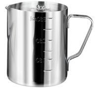 Moussoir à Lait Inox pour Machine à Café, Pichet à Cappuccino 350ml, Accessoire Barista pour Latte Art, Mousse Crémeuse Parfaite