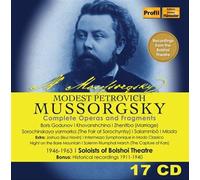 Moussorgski : Intégrale des opéras et fragments CD