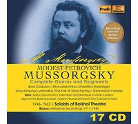 Moussorgski : Intégrale des opéras et fragments