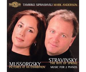 Moussorgski, Stravinski : Oeuvres pour 2 pianos. Siprashvili, Anderson.
