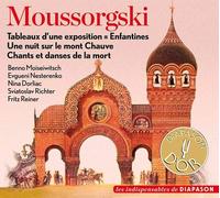 Moussorgski : Tableaux, Enfantines, Une Nuit, Chants et Danses. Moiseiwitsch, Nesterenko, Dorliac, Richter, Reiner