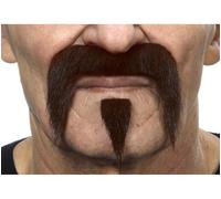Moustache À Bouton Marron Multicolore