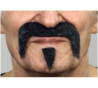 Moustache À Crosse Noire Et Cheveux Gris Multicolore