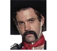 Moustache Authentique Cowboy Mexicain - Noir noir G