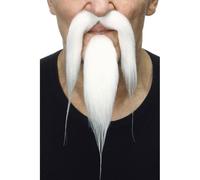 Moustache Avec Pommeau Blanc Multicolore