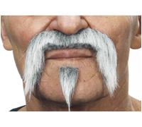 Moustache Avec Pommeau Blanc Multicolore