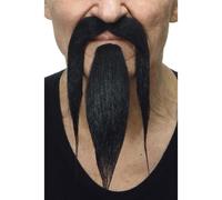 Moustache Avec Pommeau Noir Multicolore