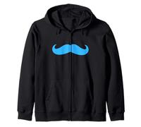 Moustache Bleue de Sensibilisation au Cancer de la Prostate Novembre Sweat à Capuche