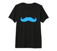 Moustache Bleue de Sensibilisation au Cancer de la Prostate Novembre T-Shirt Haut de Gamme