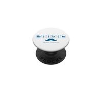 Moustache Bleue Élément Fondamental Homme Novembre PopSockets PopGrip Adhésif