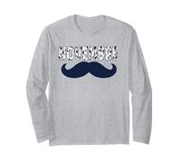 Moustache Bleue Prévention Cancer Prostate & Santé Fleurie Manche Longue