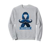 Moustache Bleue Prévention Cancer Prostate & Santé Masculine Sweatshirt