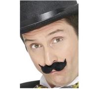 Moustache Edwardian Noir - Noir noir G