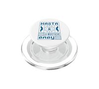 Moustache Humour Homme moustachu solidarité Ruban Bleu Retro PopSockets PopGrip pour MagSafe