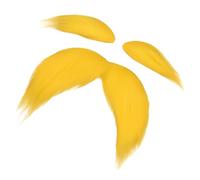 Moustache jaune, accessoires de cosplay autocollants, moustache barbe, sourcils, nouveauté de fête | pour adultes cosplayers, fête, carnaval, festival, Noël, théâtre, session de