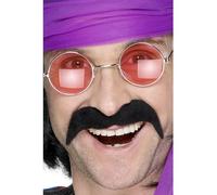 Moustache noire années 70' adulte